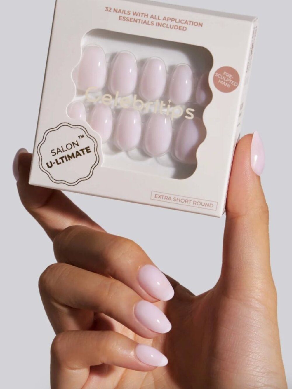 New. Celebritips - Ballerina (Extra Short Round) Press On Nails
